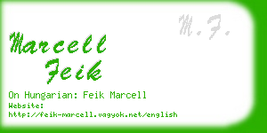 marcell feik business card